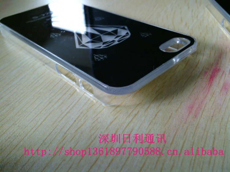 iphone5来电闪壳 苹果5手机壳 七彩夜光闪光壳