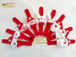 圣诞啪啪圈 手腕装饰 圣诞老人雪人圣诞节用品 礼品 圣诞装饰品