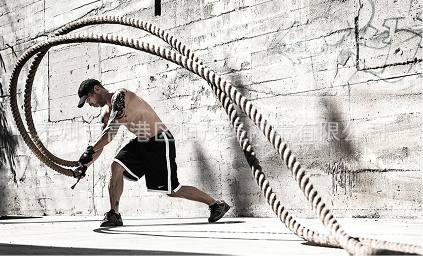【体能训练绳 格斗力量绳 攀爬绳 健身甩绳 拔河