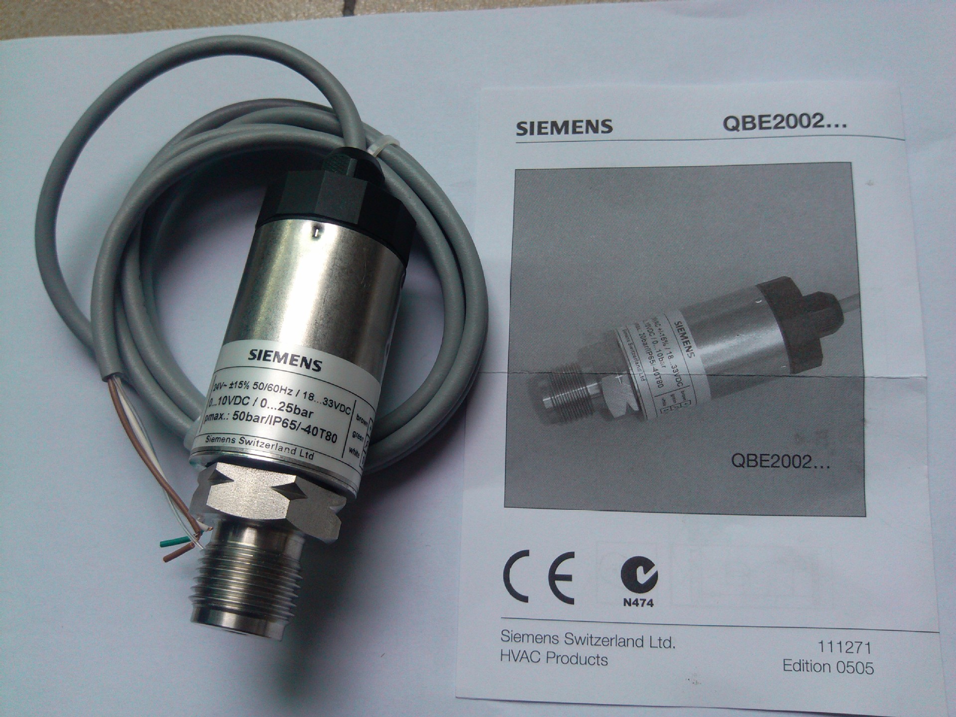 供应西门子siemens压力传感器qbe2002
