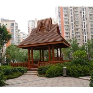【【廊子定制】专业花瓶木质户外木景观木屋复古小花架图片