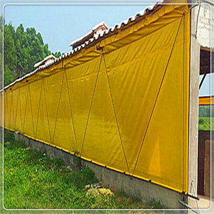 浏阳猪场卷帘布 黄色猪场卷帘布 加厚养殖保暖卷帘布 卷帘夹