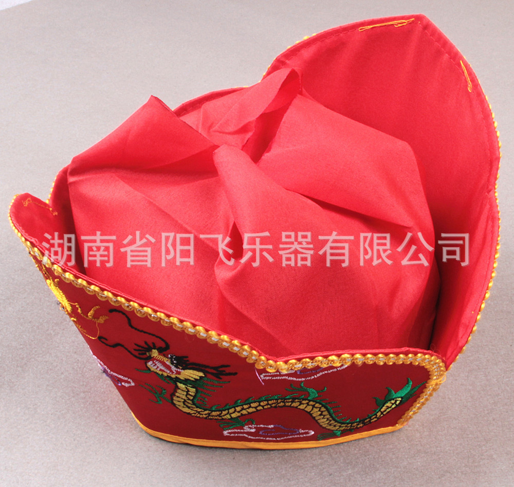 佛教用品 法器手工刺绣品 佛帽 法师帽 和尚毗卢帽-五方佛冠