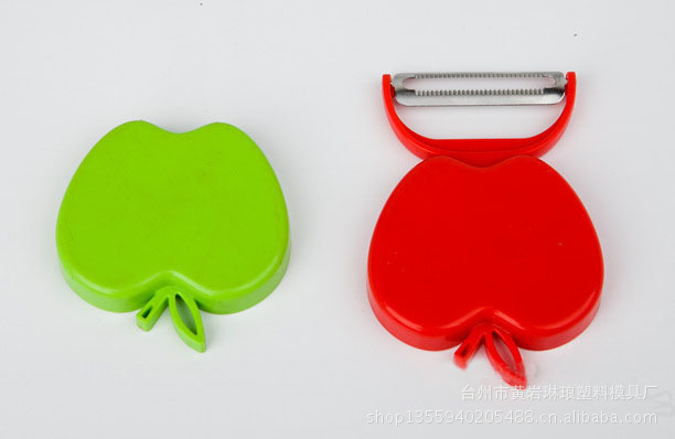 【厂家直销苹果型不锈钢可折叠削皮器 削皮刀
