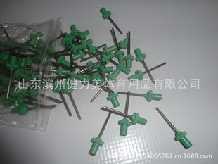 厂家直销绿色塑料球针金属气针篮球足球排球各球类气针打气筒配件