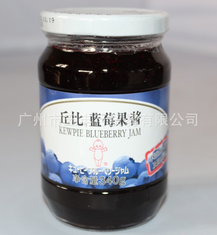 五丰行食品 丘比蓝莓果酱340g 厂家批发直销