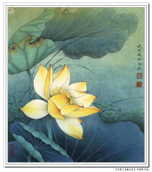 中国著名画家李晓明工笔画欣赏