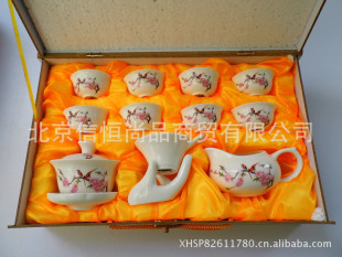 优质正品陶瓷瓷都德化功夫茶具可以加印LOGO釉中彩茶具