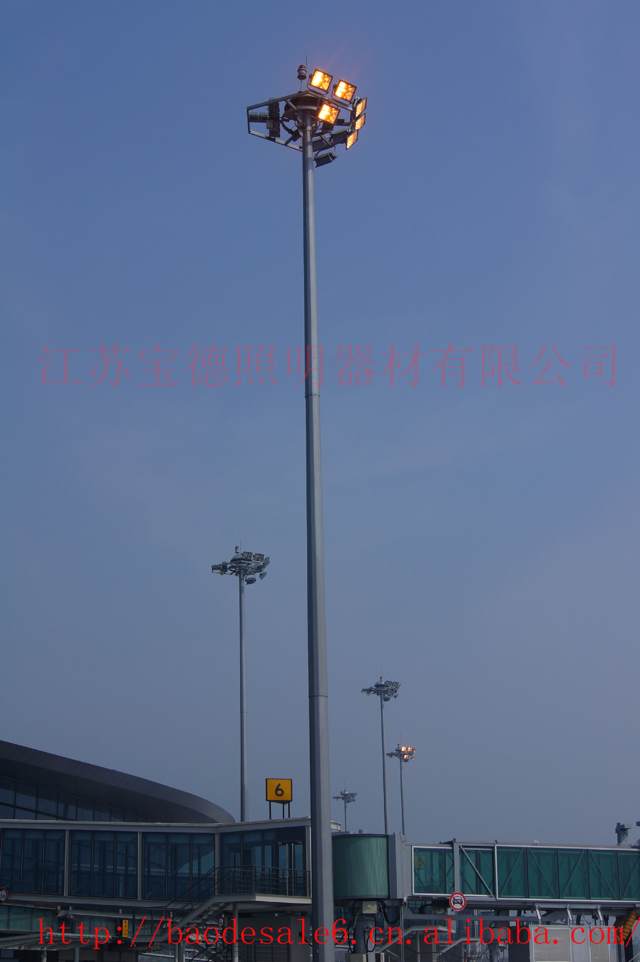 【扬州泰州机场高杆灯 升降式高杆灯--江苏宝德