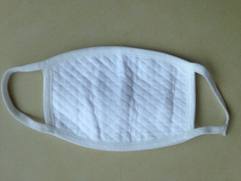 四层白棉口罩 劳保防尘口罩 纯色口罩 防风口罩