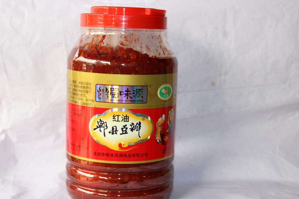 蜀味源郫县红油豆瓣酱3.5千克x4瓶 四川特产餐馆饭店专用厂家批发