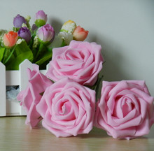 Nhà máy hoa nhân tạo trực tiếp hoa hồng cô dâu cưới cầm hoa 8cm Yiwu xuất khẩu chất lượng bọt hoa giả Cầm hoa