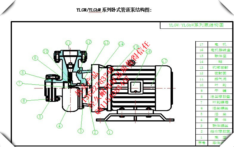 供应源立水泵ylgbw65-20 卧式管道循环泵