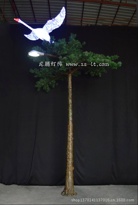 2013新款 4米 led超仿真松树路灯 led景观树灯 景点装饰灯
