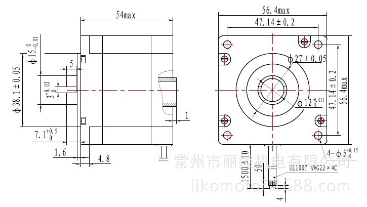 厂家直销 57中空轴电机 57bygh255-2504a-zk12 中空12