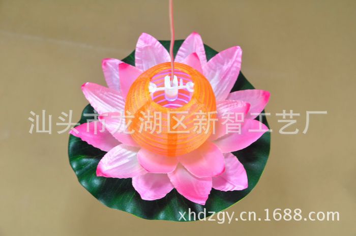 中秋灯笼 元宵灯笼 荷花小提灯手提莲花灯 dl-008