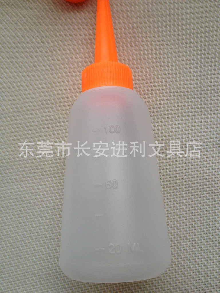 【点胶瓶点胶壶橙色瓶男士嘴滴胶瓶100ML松香pu棉衣冬季图片