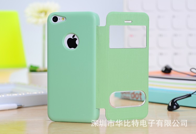 【双开窗接电话iphone5C手机套iphone5C手机华为皮套作u盘启动图片