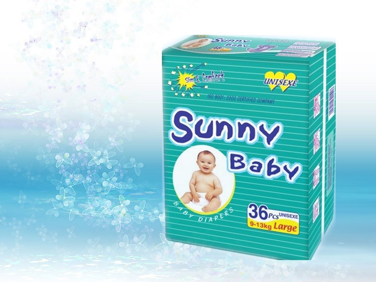 【供应sunny baby 品牌婴儿纸尿裤 出口非洲尿