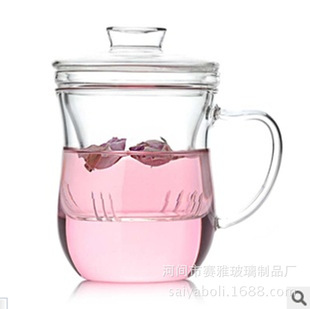 正品窈窕淑女杯 耐热玻璃茶具 带盖过滤透明玻璃茶杯创意美体杯