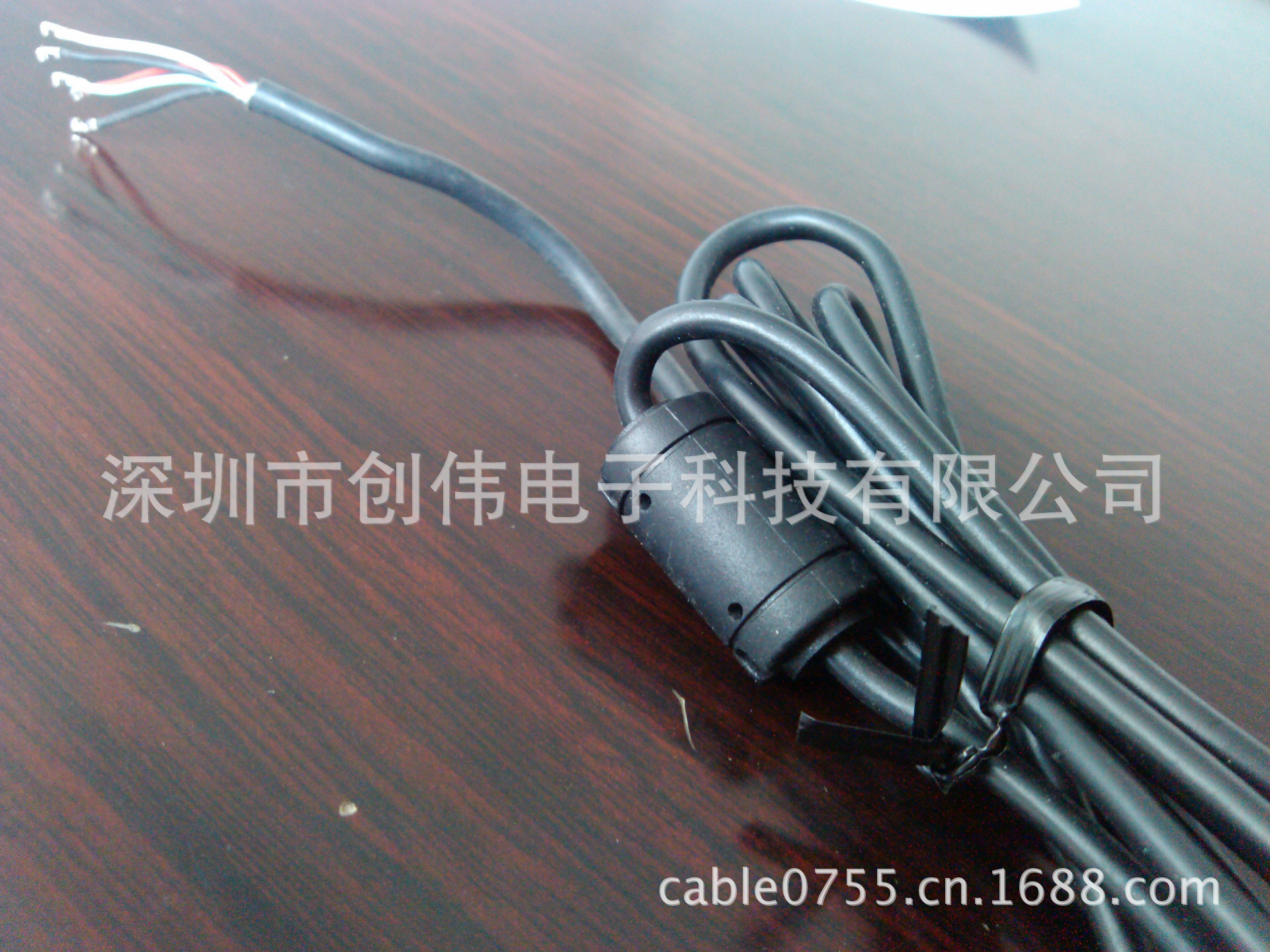 供应usbam转平头连接线,尾部沾锡 读卡器数据连接线