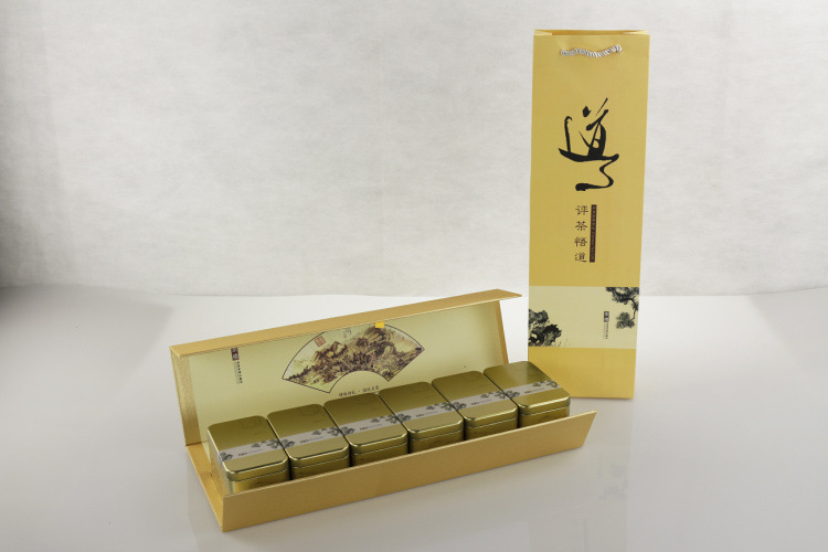 【【现货】茶叶包装礼品盒 6罐 黄色 简易盒 评