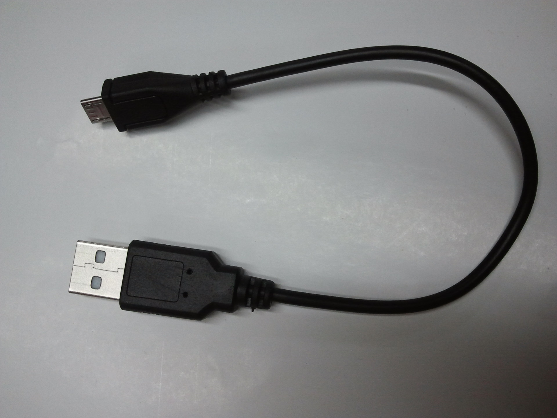 【高品质20cm micro 5pin USB充电线直充电源