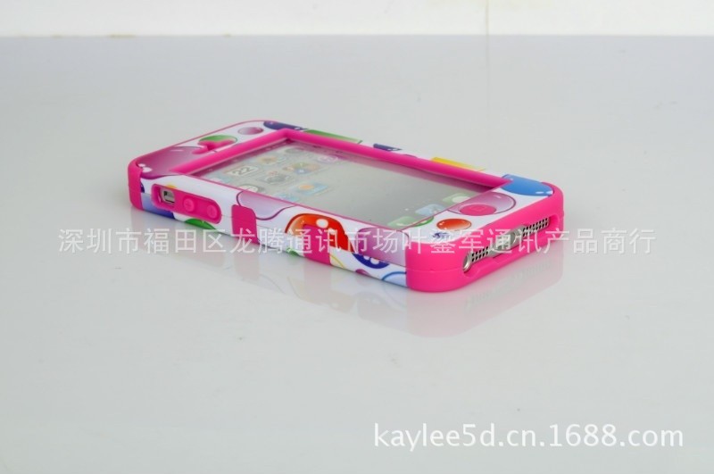 【新款 苹果Iphone5二合一手机壳 硅胶保护套 
