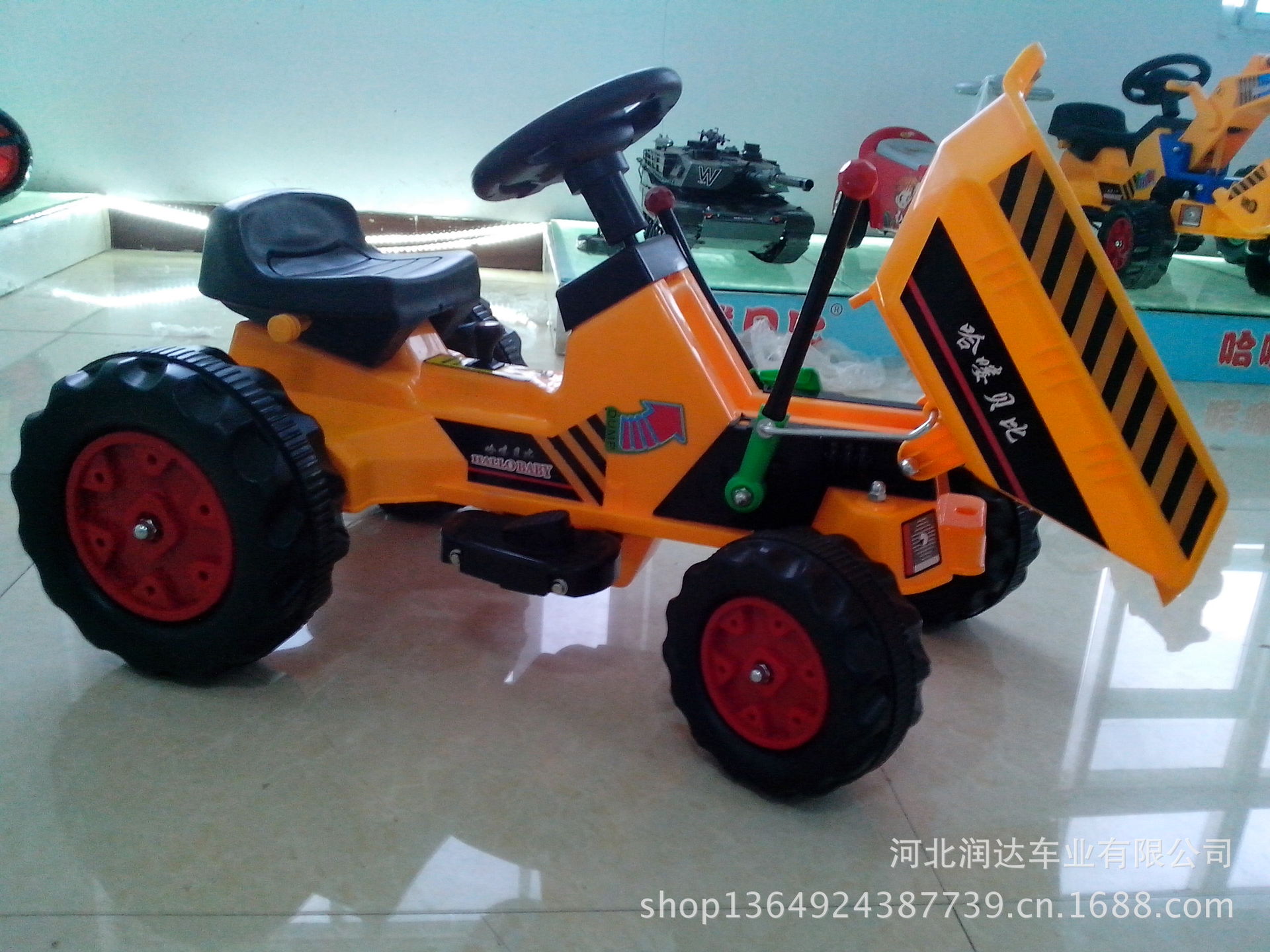 【儿童电动装载车 挖土机可骑可坐 玩具车 儿童
