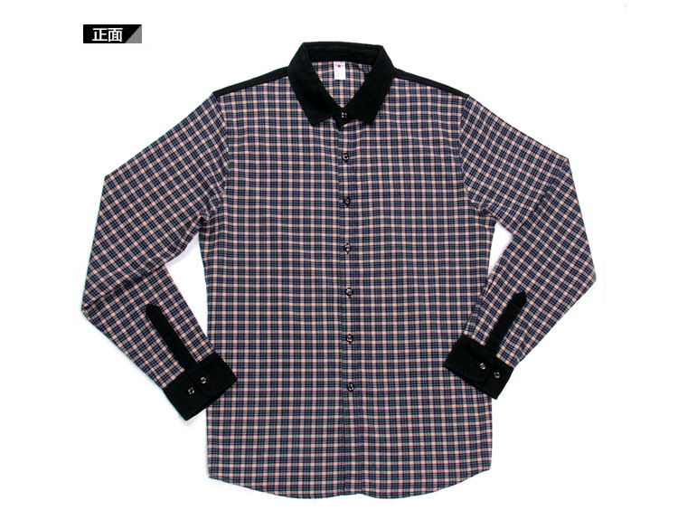 新款促销青藏牧王2013新款时尚男士格子衬衫衬衣f286批发