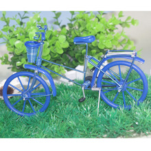 [Xe đạp bánh xe màu (có khung)] dây nhôm kim loại mô hình xe đạp thủ công sáng tạo nhà du lịch thủ công Mô hình