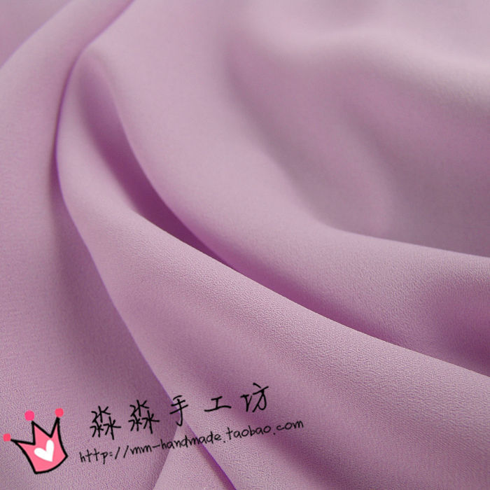 2013新款布料 香芋紫色微透垂感好珍珠纱雪纺 马卡龙夏连衣裙面料