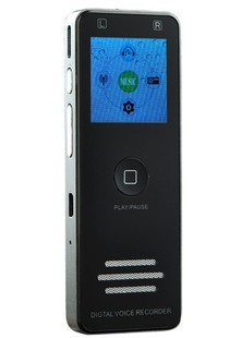 D6立体声录音和MP3播放 4GB中性录音笔 录音笔声控录音中文显示屏