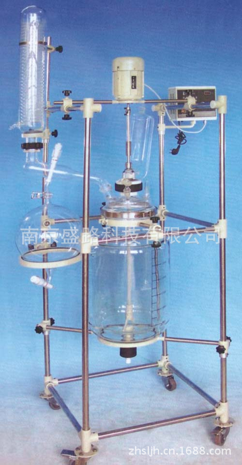 s10-50升 双层玻璃反应釜 井架式