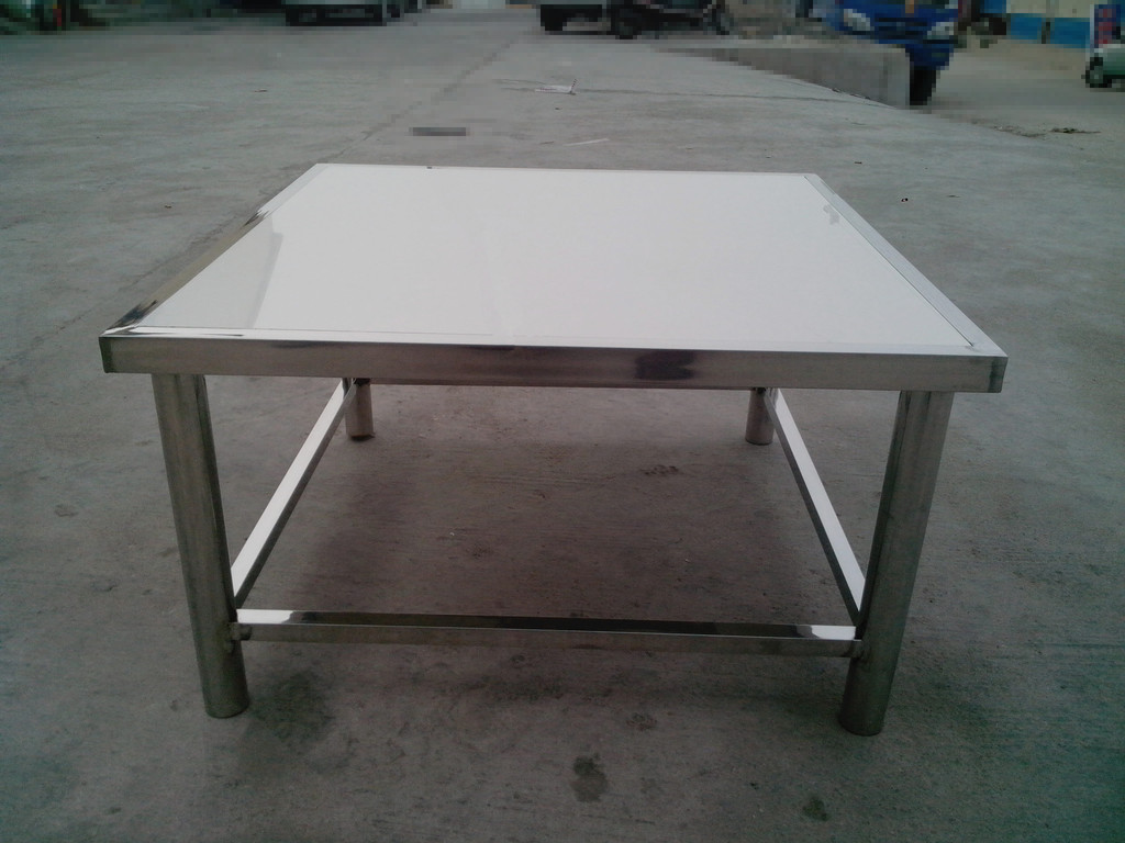 不锈钢方桌 不锈钢货架 不锈钢橱柜 优质不锈钢 方桌 大理石图片_3