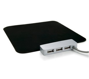 厂家直销 三口USB分线器 HUB鼠标垫 礼品鼠标垫 USBHUB鼠标垫