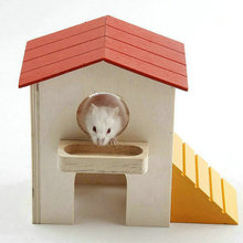 Bán buôn bán hamster RJ115 gỗ rắn cabin chuột hamster tổ nhỏ hamster cung cấp Hamster, thỏ, chim