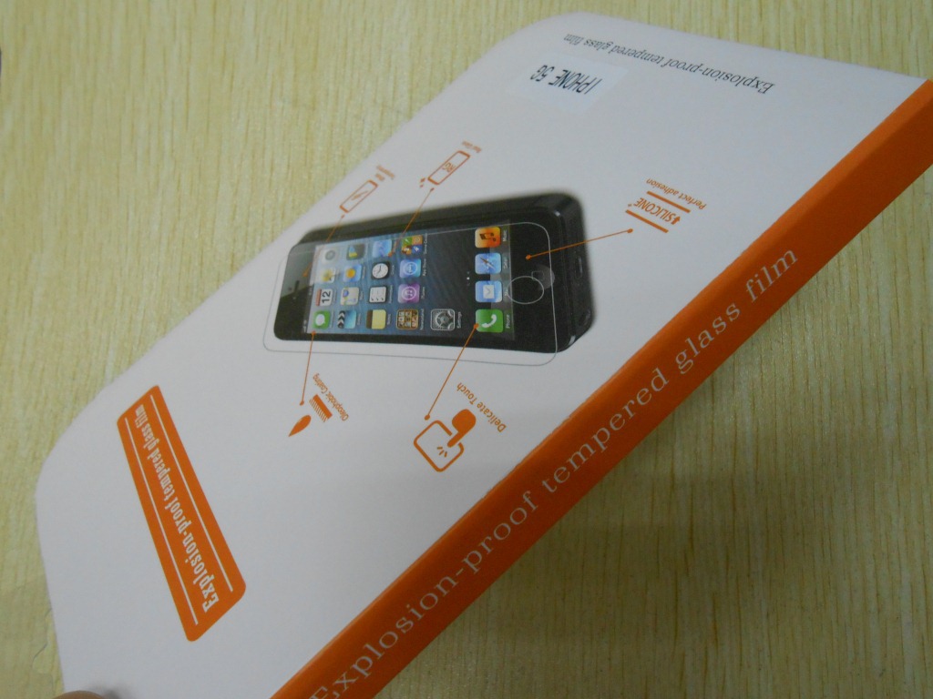 【iphone5苹果5手机钢化玻璃保护屏贴膜】