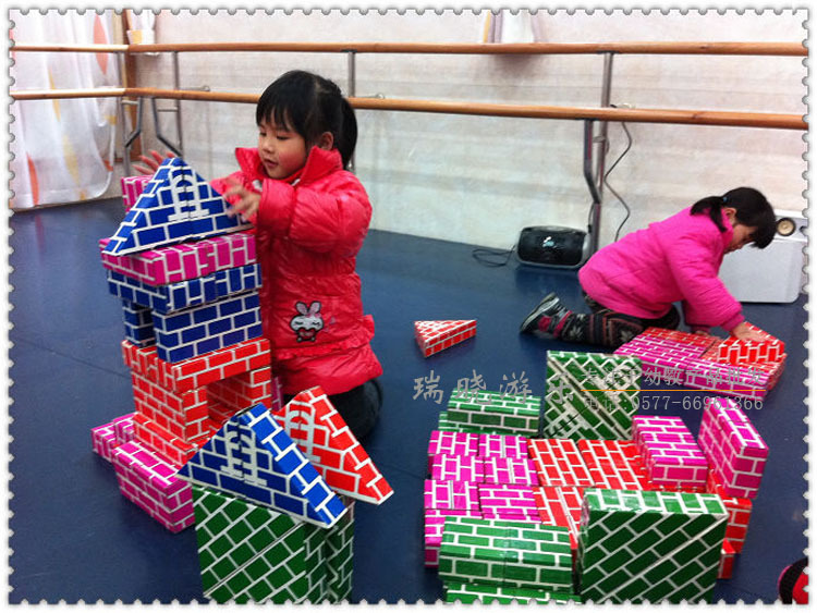 【加厚型纸砖积木 纸制幼儿积木 科教益智玩具