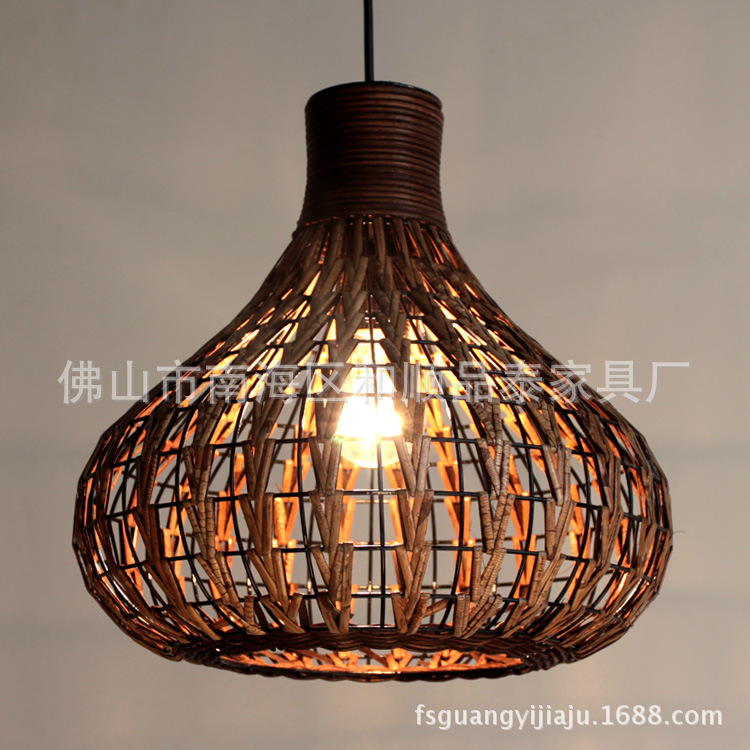 真藤范例吊灯教案藤制品藤编家具藤吊灯403英语吊灯v范例餐厅图片