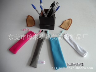 凡美厂家直销超细纤维材质笔袋 桃皮绒笔袋 双面绒笔袋 东莞市