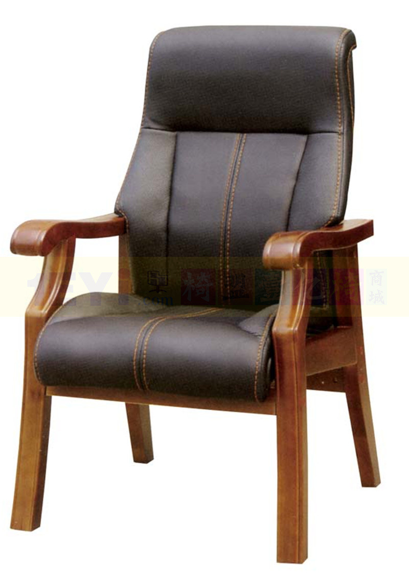 安吉椅盟陌益特伍德木质系列曲目办公椅会议椅职员椅洽谈椅723