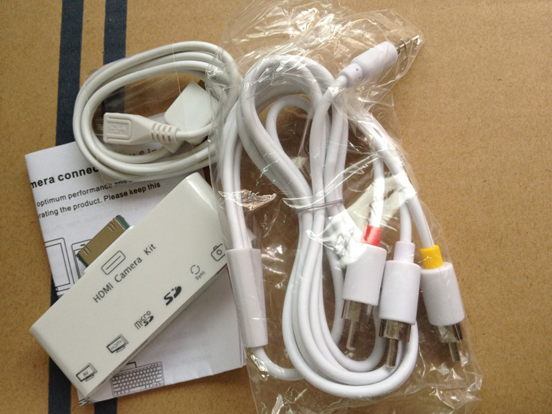 【苹果ipad2 3六合一高清HDMI AV视频线USB