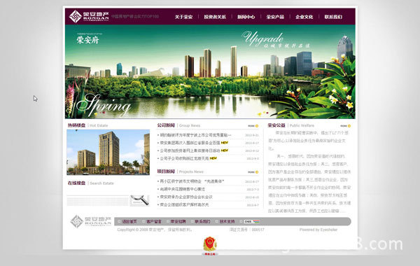宁波网站建设 双鹿电池网站设计 荣安地产网站设计 雀友网站图片 