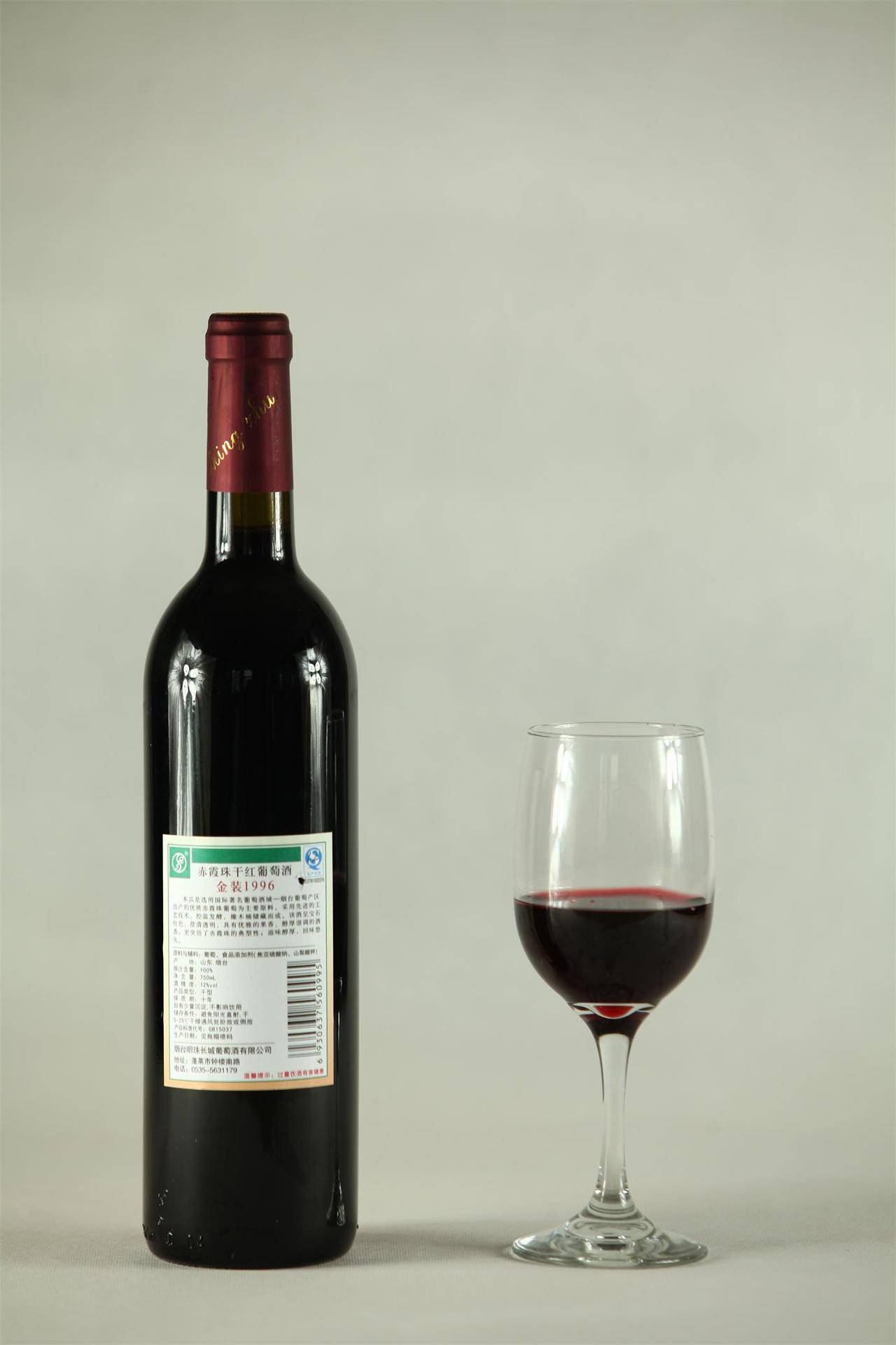 明珠长城金装1996赤霞珠干红葡萄酒图片,明珠