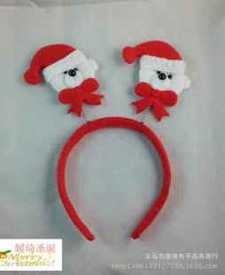 圣诞节雪人领结派对发箍 头扣 儿童发簪  圣诞礼物 装饰品 老人