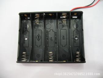 【优质电池盒 并排5节5号电池盒 不带盖 串联 