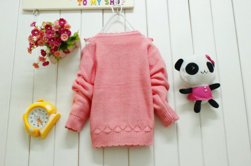 韩版新款秋季儿童毛衣 女童加长款毛衣 X55 口