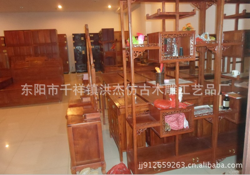 【红木家具作用花梨非花双喜临门博古架家具家具花瓶的背板图片