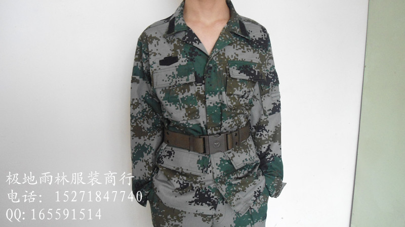 厂家直销 新式07l陆军迷彩服 工作服学生训练服